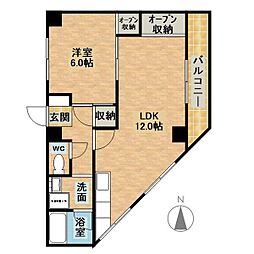 栄勝ビル 1LDKの間取図画像