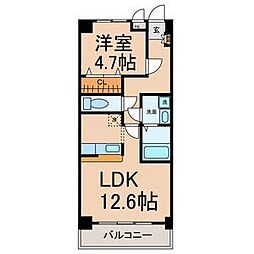 グランデール・M 1LDKの間取図画像