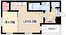 Move名城公園 1LDKの間取図画像