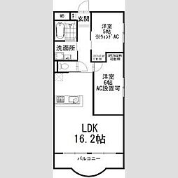 ミヨシハイツ 1LDKの間取図画像