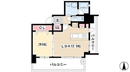 メルカーサ泉 1LDKの間取図画像