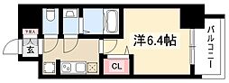ディアレイシャス名古屋浄心II 1Kの間取図画像