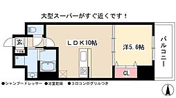 ブラストレジデンス 1LDKの間取図画像