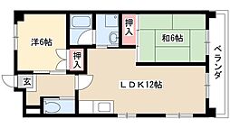 STビル 2LDKの間取図画像