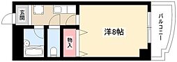 アベニュー・名駅 1Kの間取図画像