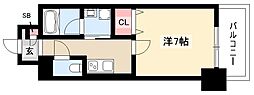 RAFFLEOZONE2SouthGarden 1Kの間取図画像