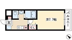 A・CITY清須 1Kの間取図画像