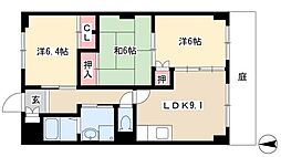フローラ日の出 3LDKの間取図画像