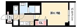 プレサンス大曽根駅前ファースト 1Kの間取図画像