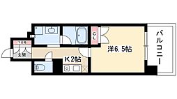 グラン・アベニュー名駅 1Kの間取図画像