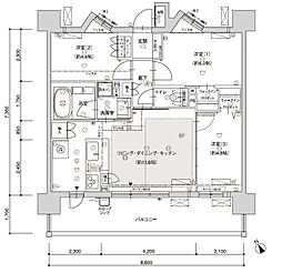 ファミリアーレ名古屋ブライト 3LDKの間取図画像