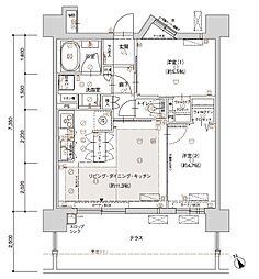 ファミリアーレ名古屋ブライト 2LDKの間取図画像