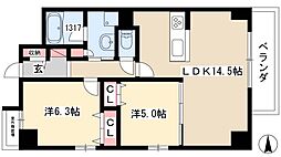 フォレストスクエア香呑 2LDKの間取図画像