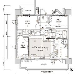 ブライム名古屋 3LDKの間取図画像