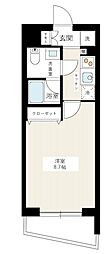 AZEST新桜台 1Kの間取図画像