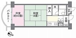 南房総プリンセスシーハイツ 2Kの間取図画像