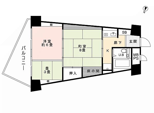 間取りを拡大表示