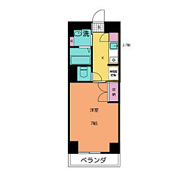 ＳＴＡＴＩＯＮ・ＴＯＷＥＲ・ＵＲＡＹＡＳＵ 9階1Kの間取り
