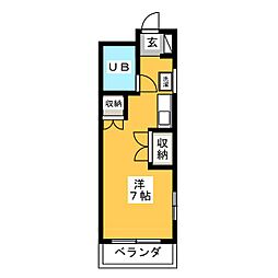 ホワイトパレス浦安No.1 ワンルームの間取図画像