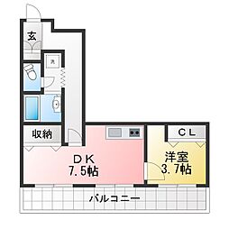 間取図画像 1DK