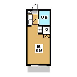 ヒュッテ丸山 ワンルームの間取図画像