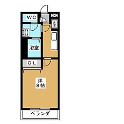 リブリ・マランド南柏 1Kの間取図画像