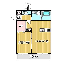 間取図画像 1LDK