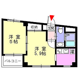 KIMMY'SHOUSE 2Kの間取図画像