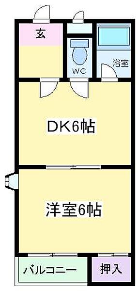 大阪府大阪市住吉区山之内１丁目(賃貸マンション1DK・3階・26.00㎡)の写真 その2