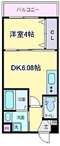 テラ山之内I  ｜ 大阪府大阪市住吉区山之内１丁目（賃貸マンション1DK・4階・26.40㎡） その2