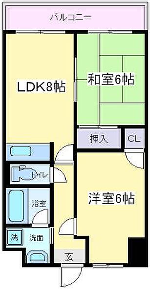 大阪府大阪市住吉区苅田５丁目(賃貸マンション2LDK・2階・47.00㎡)の写真 その2