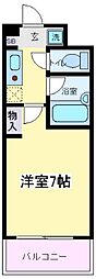 JR阪和線 杉本町駅 徒歩5分の賃貸マンション 6階1Kの間取り