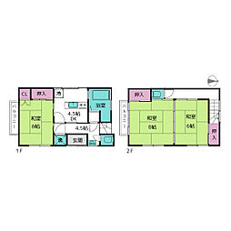 江戸川区西瑞江3丁目中古戸建 2階3DKの間取り