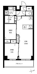 アーバンパーク船堀II 2LDKの間取図画像