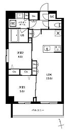 アーバンパーク船堀II 2LDKの間取図画像