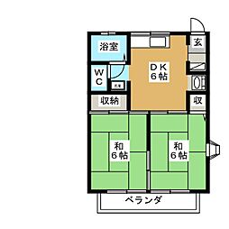 エトスO2 2DKの間取図画像