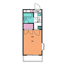コフレ本八幡 1Kの間取図画像