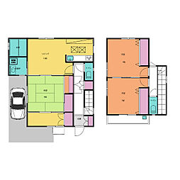 東京メトロ東西線 行徳駅 徒歩11分の賃貸一戸建て 1階3LDKの間取り