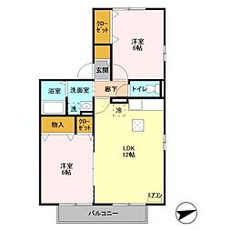 間取図画像 2LDK