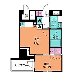 PARKAXIS浦安 1LDKの間取図画像