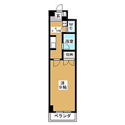 メゾン・ド・宇田川第1 1Kの間取図画像