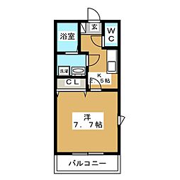 間取図画像 1K