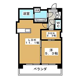 ガレット 7階1LDKの間取り