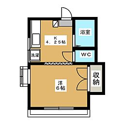 ドルミレポ 1Kの間取図画像