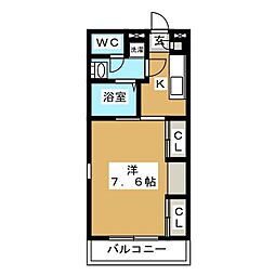 リブリ・ルフェリドーチェ船橋 1Kの間取図画像