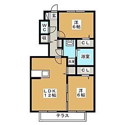 間取図画像 2LDK