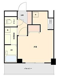 市川プラザ ワンルームの間取図画像