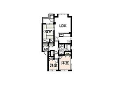 リズ市川平田 3LDKの間取図画像