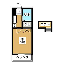 ベルメゾン ワンルームの間取図画像