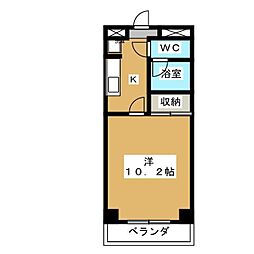 エスエスハイツ市川 1Kの間取図画像